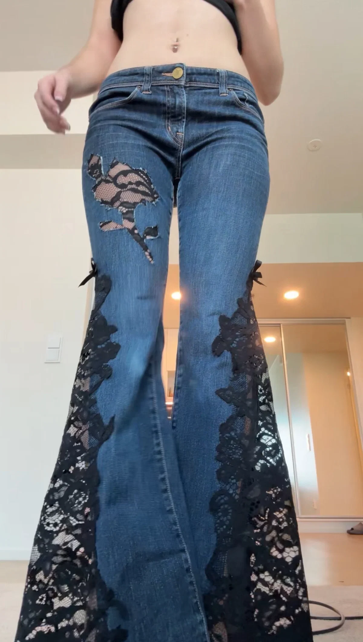 Calça Flare Personalizada Preta