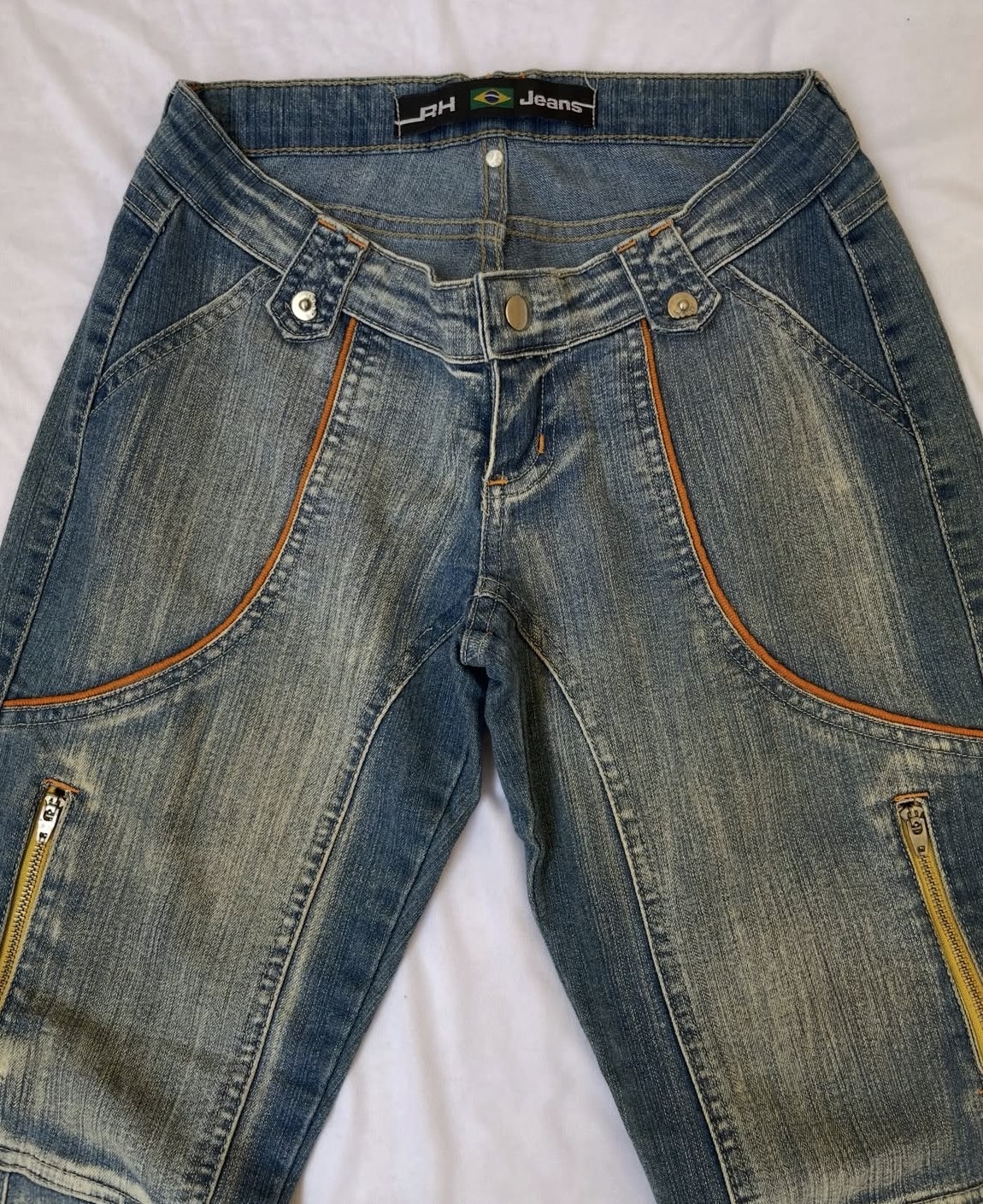 Calça Capri Jeans Cintura Baixa 00S