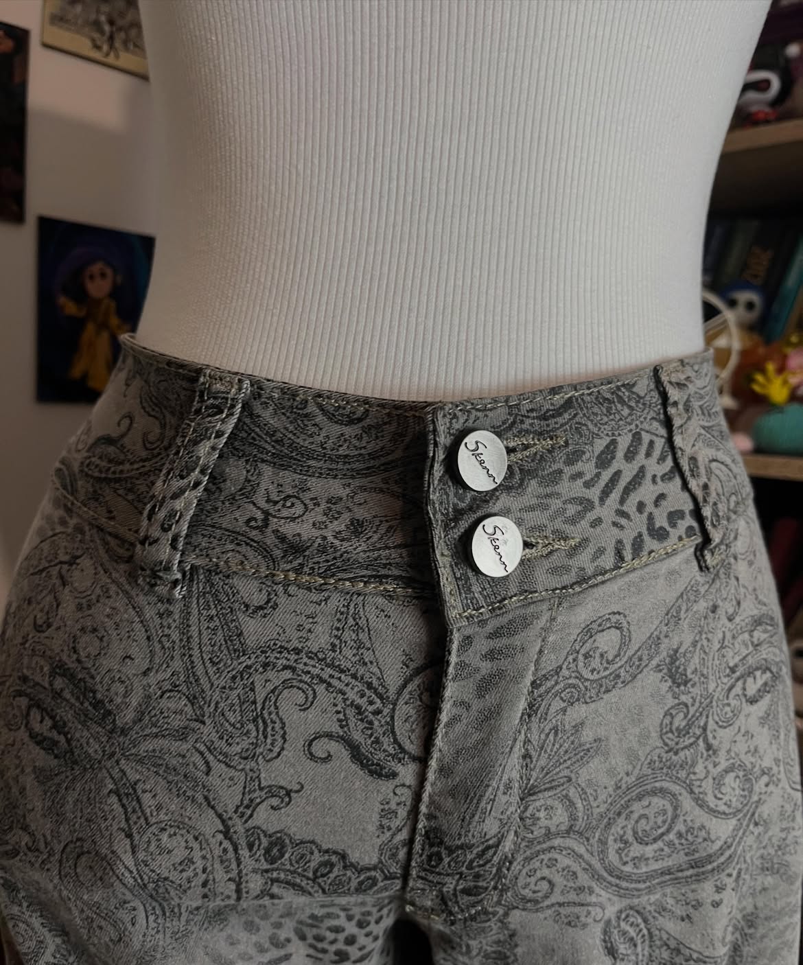 Calça Flare Estampada 00s