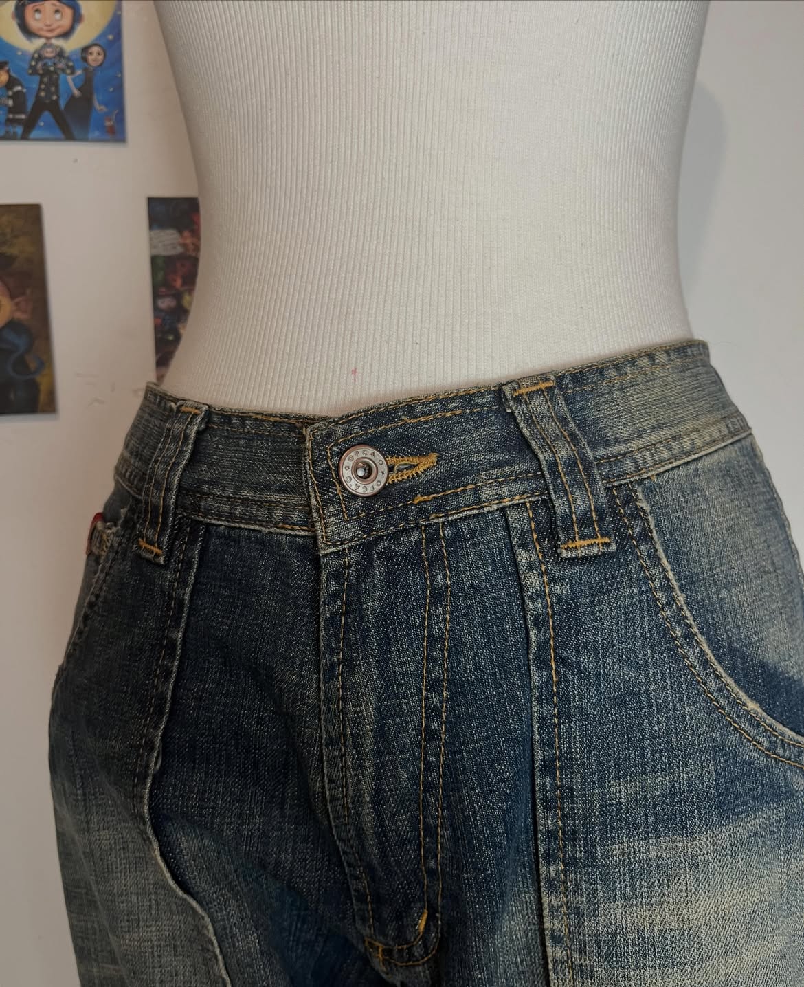 Calça Vintage Escura 90s Garimpo