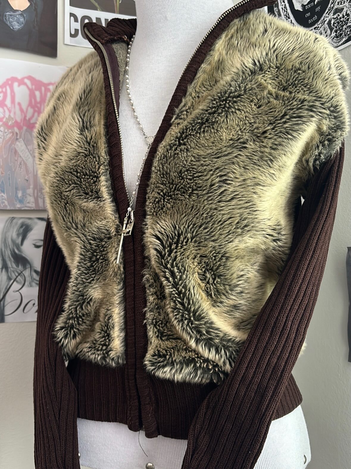 Jaqueta Knit Peluciada