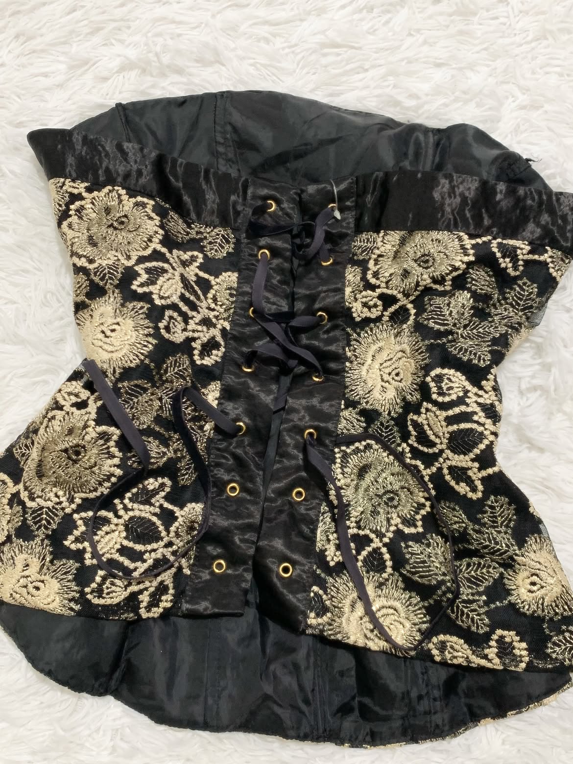 Corset Vintage com Bordados