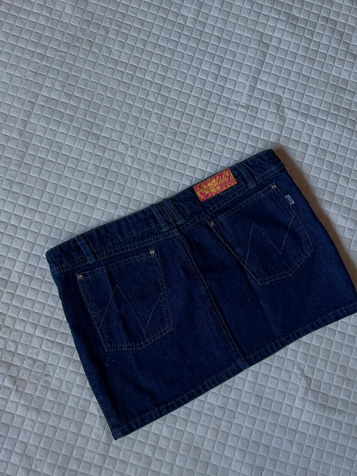 Micro Saia Jeans Azul