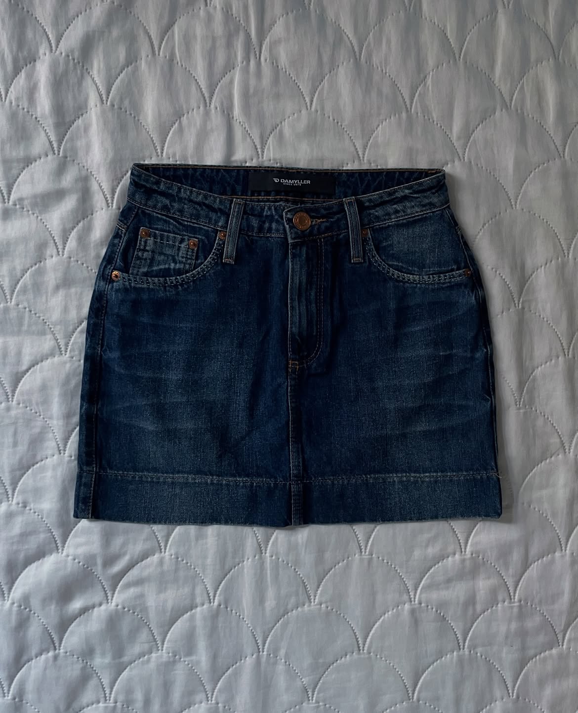 Mini Saia Jeans Escura