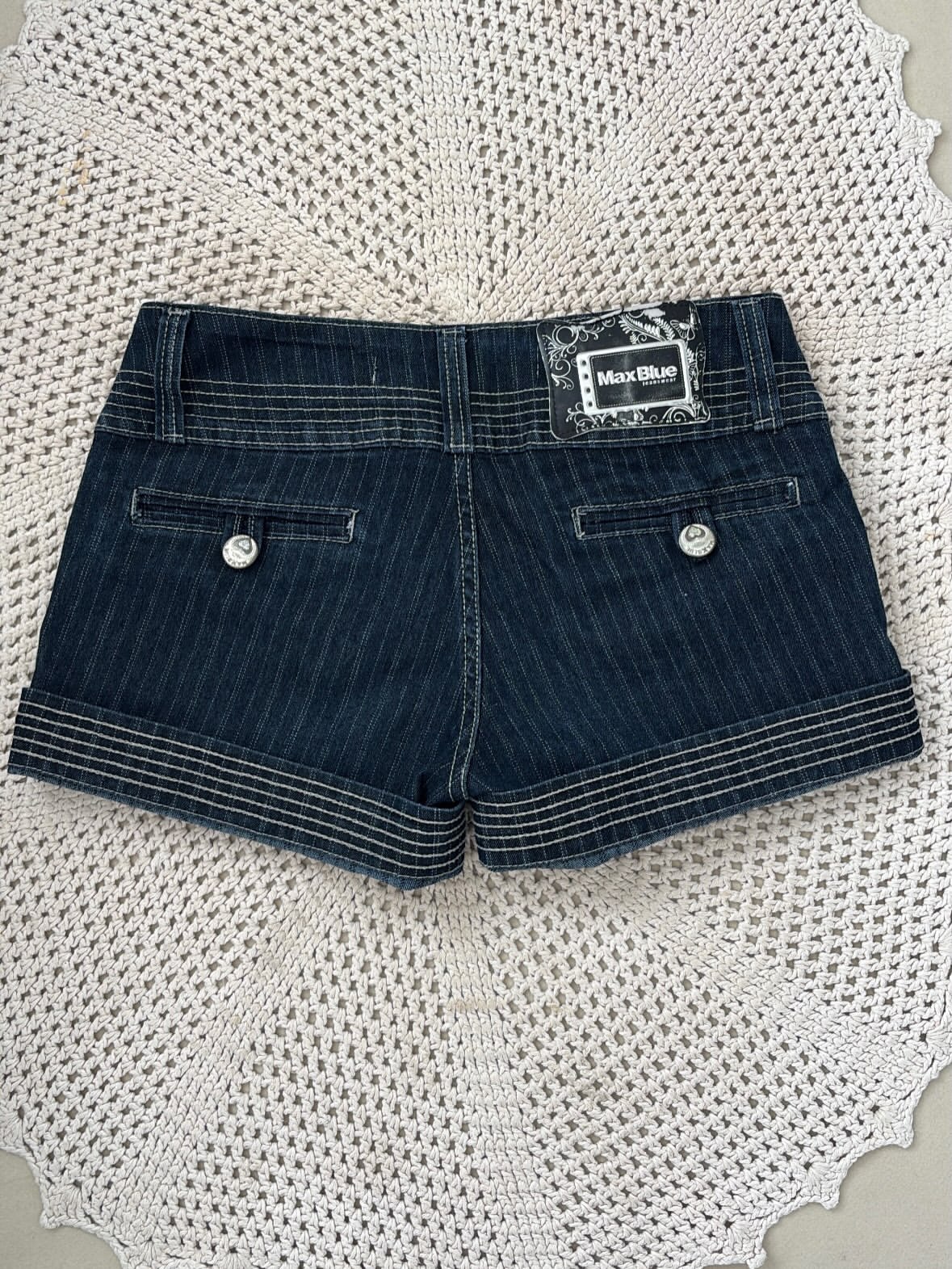 Mini Saia Botoes Jeans